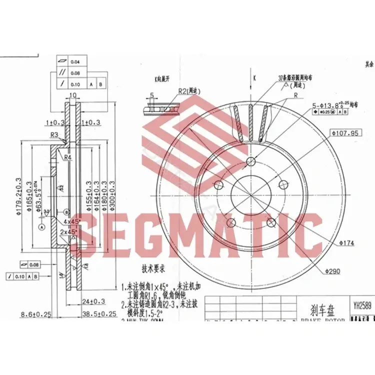 Тормозные диски SEGMATIC SBD30093132