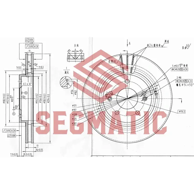 Тормозные диски SEGMATIC SBD30093131