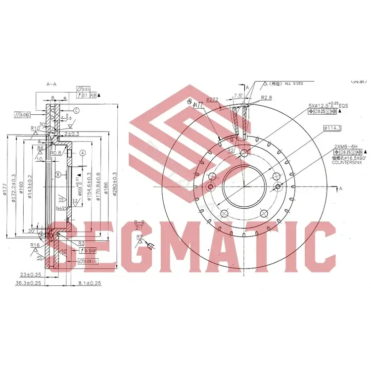 Тормозные диски SEGMATIC SBD30093038
