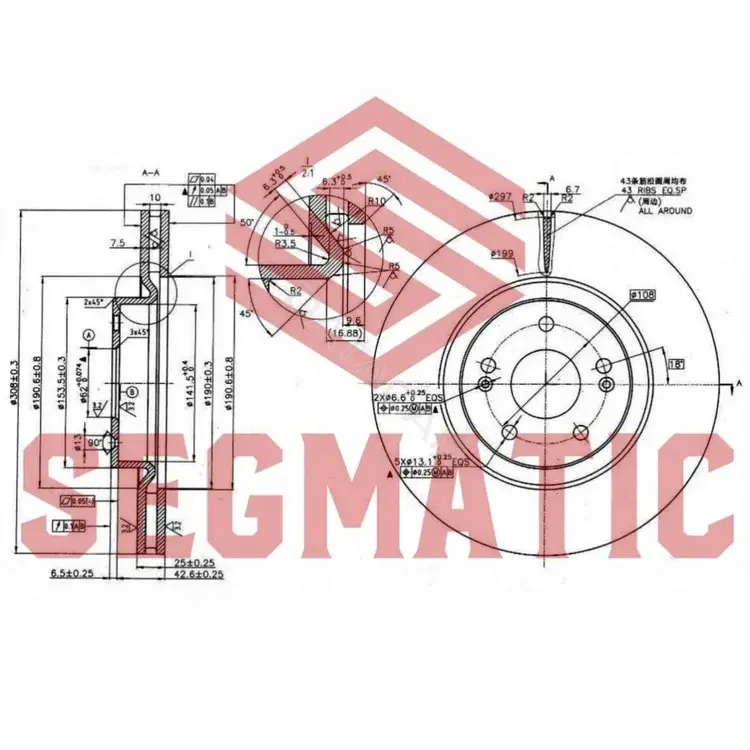 Тормозные диски SEGMATIC SBD30093414