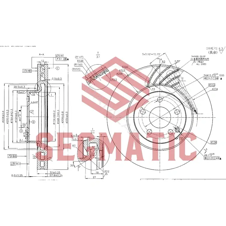 Тормозные диски SEGMATIC SBD30093198