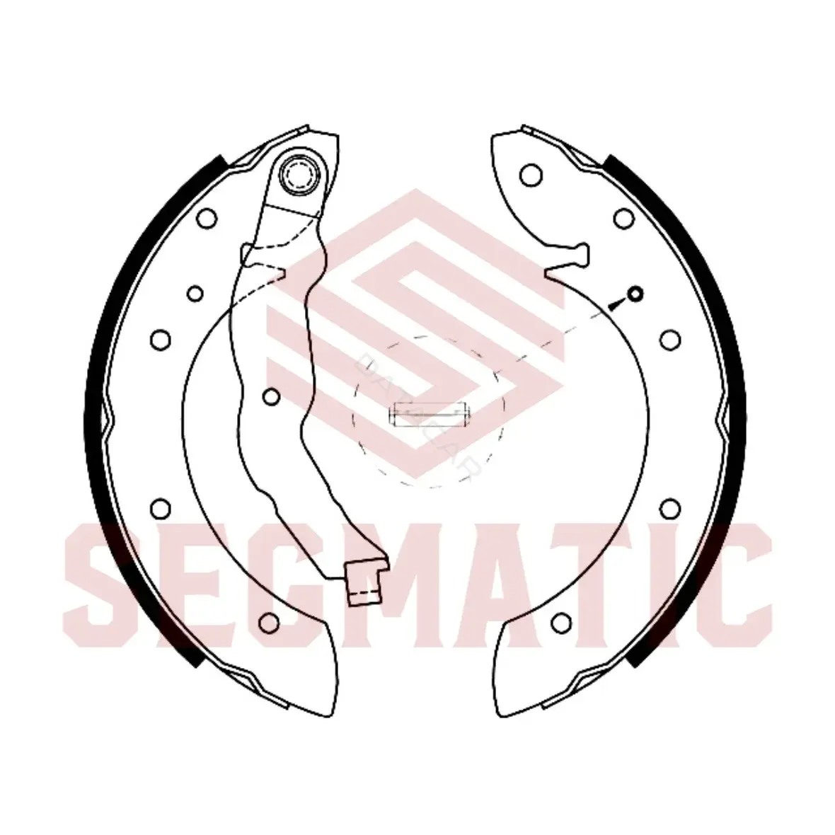 Барабанные колодки SEGMATIC SGBPD4058