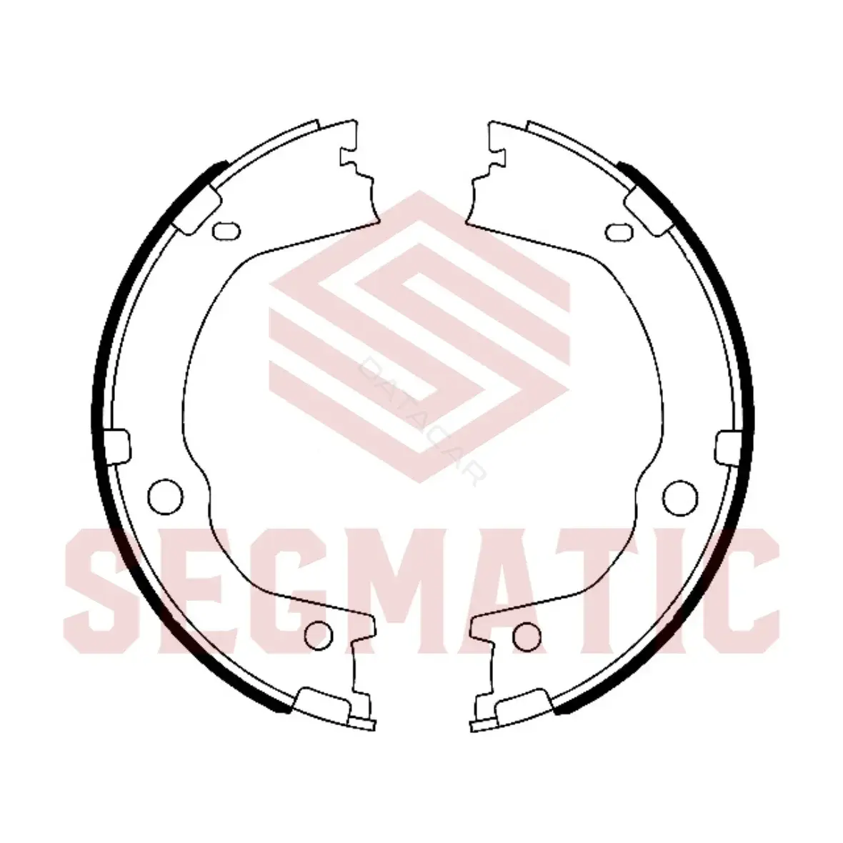Барабанные колодки SEGMATIC SGBPD4106