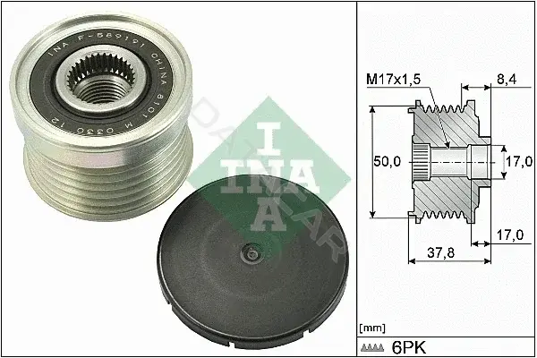 Шкив генератора INA 535029210