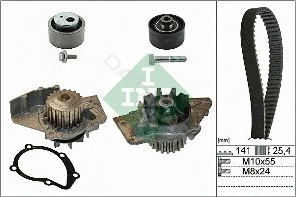 Комплект ГРМ с помпой INA 530047030