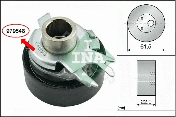Натяжной ролик ГРМ INA 531052530