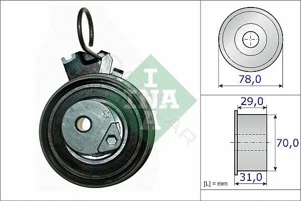 Натяжной ролик ГРМ INA 531053210