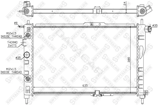 Радиатор охлаждения STELLOX 10-25325-SX