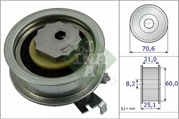 Натяжной ролик ГРМ INA 531088210