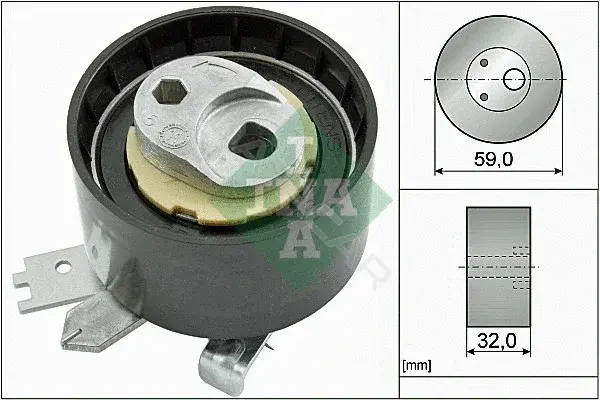 Натяжной ролик ГРМ INA 531090610