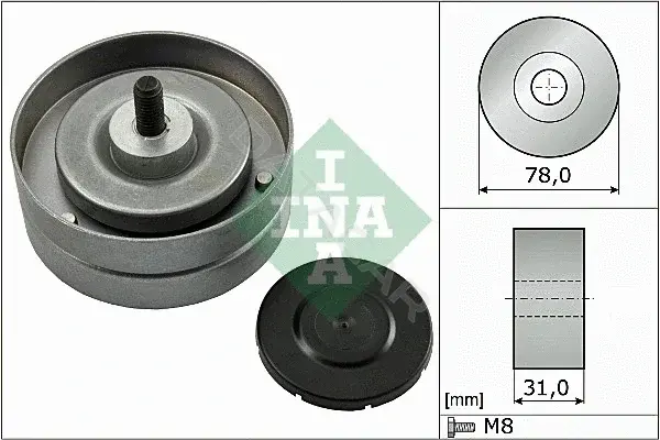 Ролик ремня генератора INA 532046310