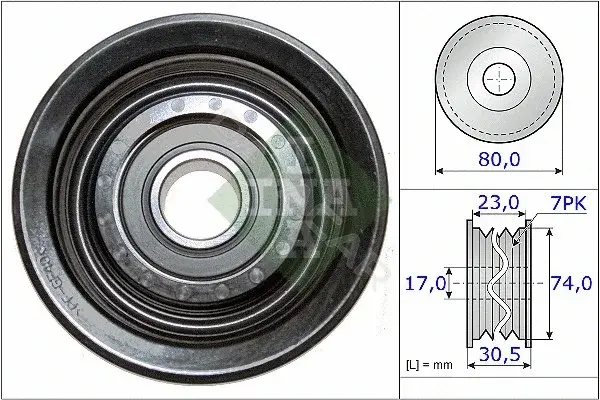 Ролик ремня генератора INA 532058010