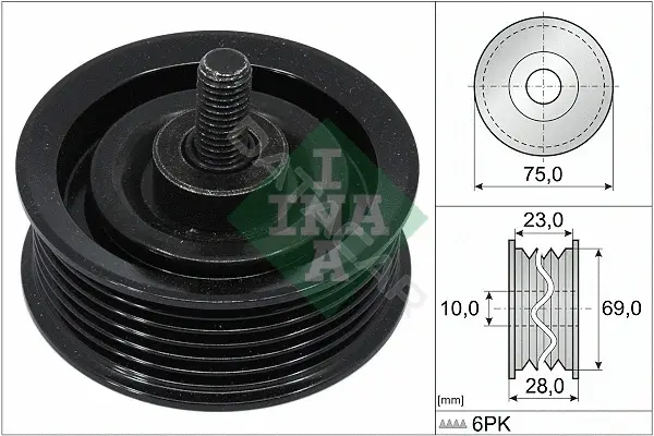 Ролик ремня генератора INA 532074410