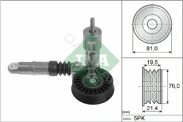 Натяжитель ремня генератора INA 534001410