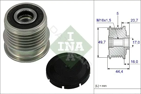 Шкив генератора INA 535001110