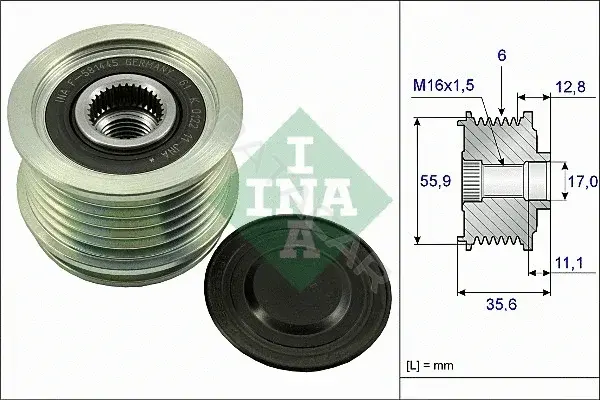 Шкив генератора INA 535004110