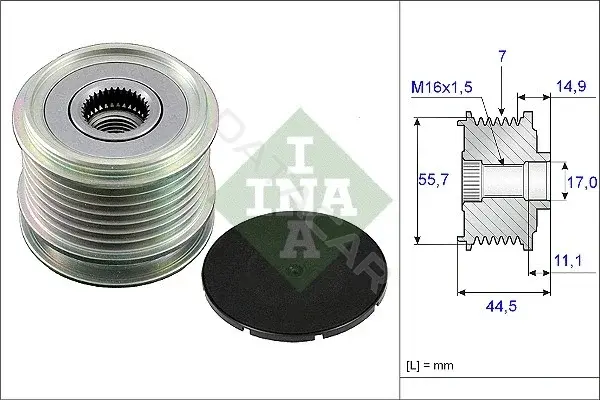 Шкив генератора INA 535004210