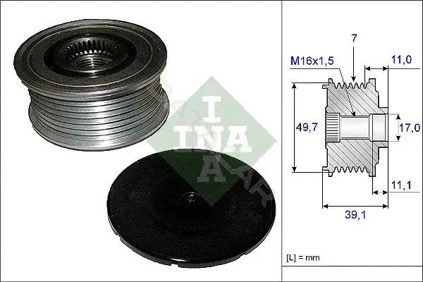 Шкив генератора INA 535008410