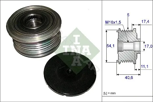 Шкив генератора INA 535008910
