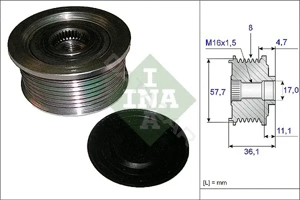 Шкив генератора INA 535009910