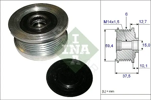 Шкив генератора INA 535011010