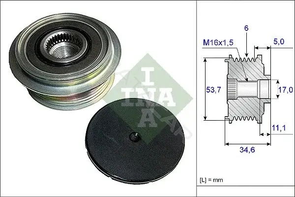 Шкив генератора INA 535012510