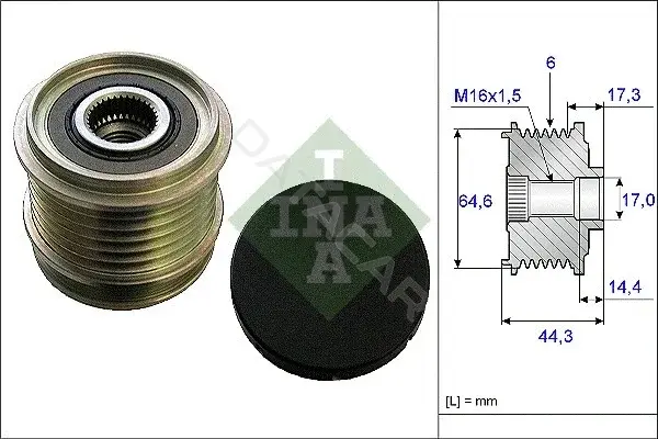 Шкив генератора INA 535013010