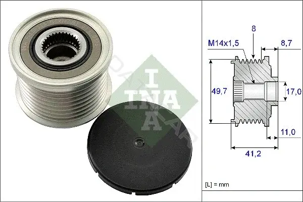 Шкив генератора INA 535014110