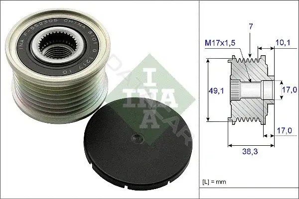 Шкив генератора INA 535015310