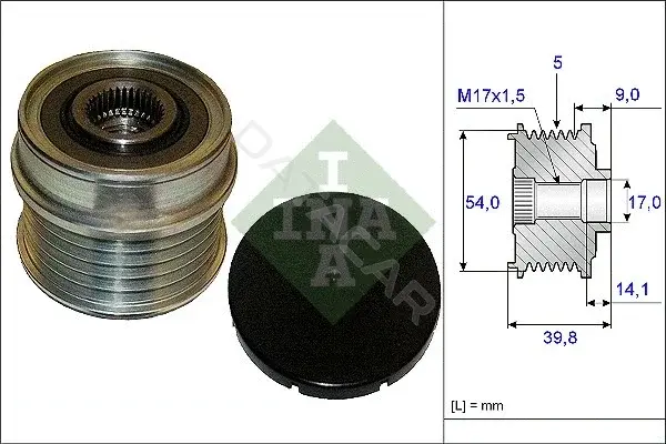 Шкив генератора INA 535017110