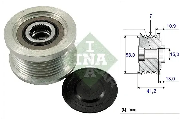 Шкив генератора INA 535017310
