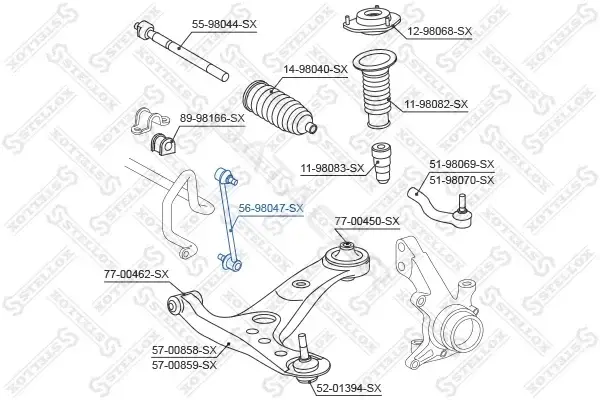 Стойки стабилизатора STELLOX 56-98047-SX