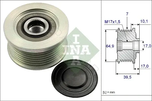 Шкив генератора INA 535017710
