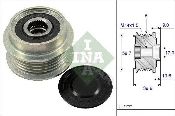 Шкив генератора INA 535019910