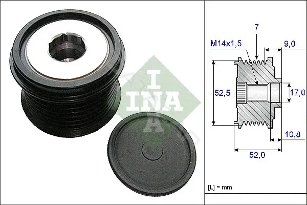 Шкив генератора INA 535020910