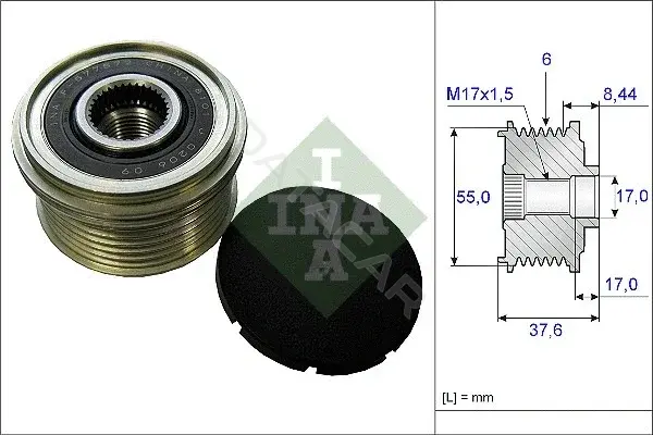 Шкив генератора INA 535024610
