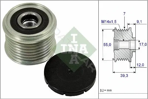 Шкив генератора INA 535026010