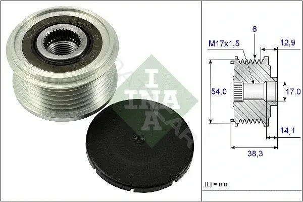 Шкив генератора INA 535026410