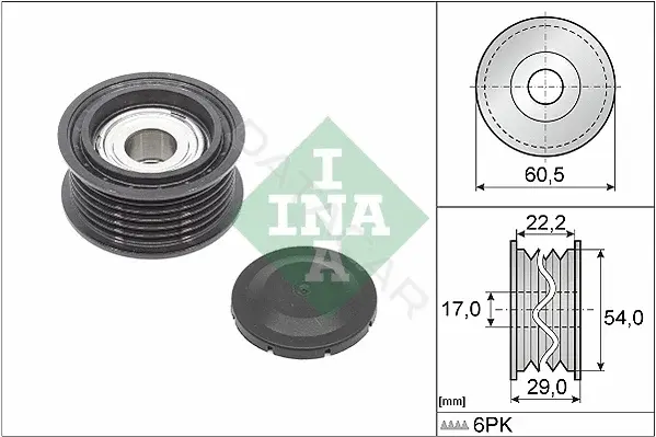 Натяжной ролик ГРМ INA 532085410