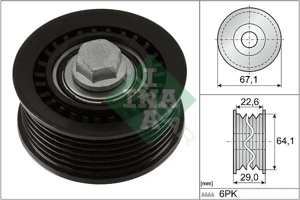 Натяжной ролик ГРМ INA 532107610