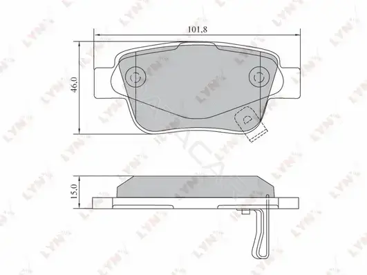 Тормозные колодки LYNXAUTO BD-7577