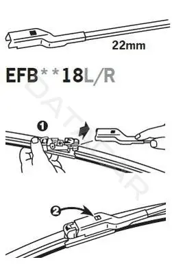 Щетки стеклоочистителя TRICO EFB4518L