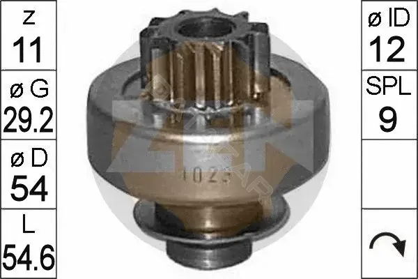 Бендикс стартера ERA ZN1023