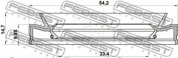 Сальник полуоси FEBEST 95HEY-35541015U