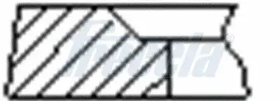 Кольца поршневые FRECCIA FR10-248100