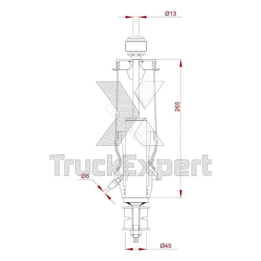 Амортизатор кабины TRUCKEXPERT 46733001