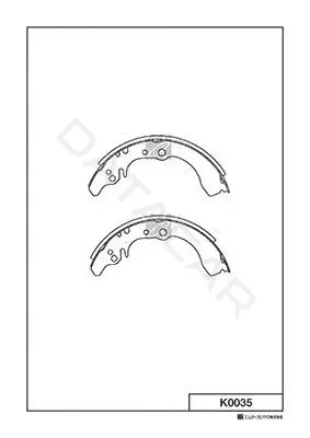 Барабанные колодки MK Kashiyama K0035
