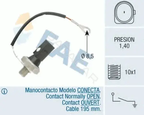 Датчик давления масла FAE 12895