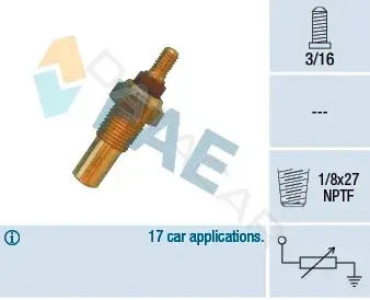Датчик температуры охлаждающей жидкости FAE 32020