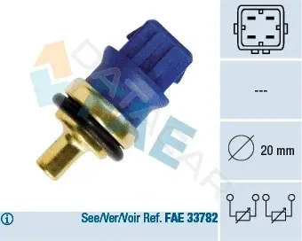 Датчик температуры охлаждающей жидкости FAE 33780
